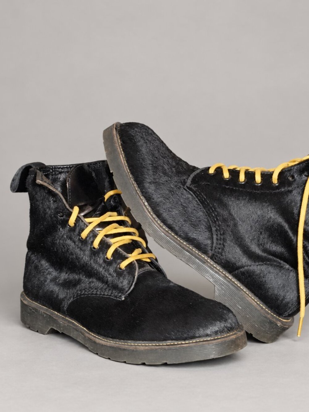 Dr. Martens Unisex Combat Boots Black Horse Hair Lace Up US 9, EU 42 - Picture 6 of 6